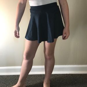 Navy denim girls skirt